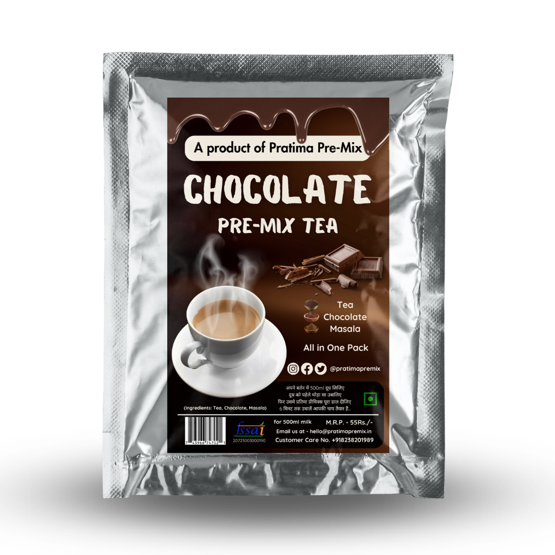 Kathiyawadi Chocolate Tea Pre-Mix – For 500ml Milk