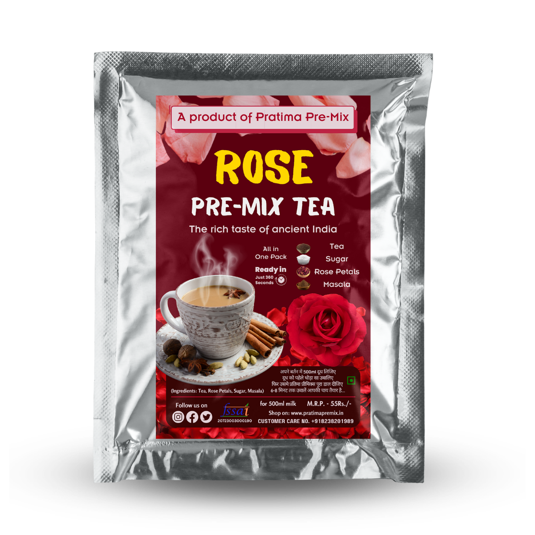 Kathiyawadi Rose Tea Pre-Mix – For 500ml Milk