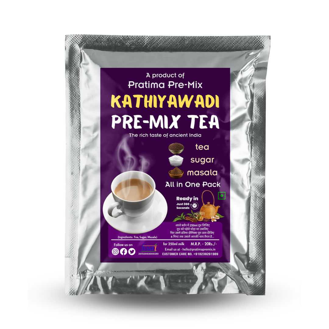 Kathiyawadi Premium Tea Pre-Mix – For 250ml Milk