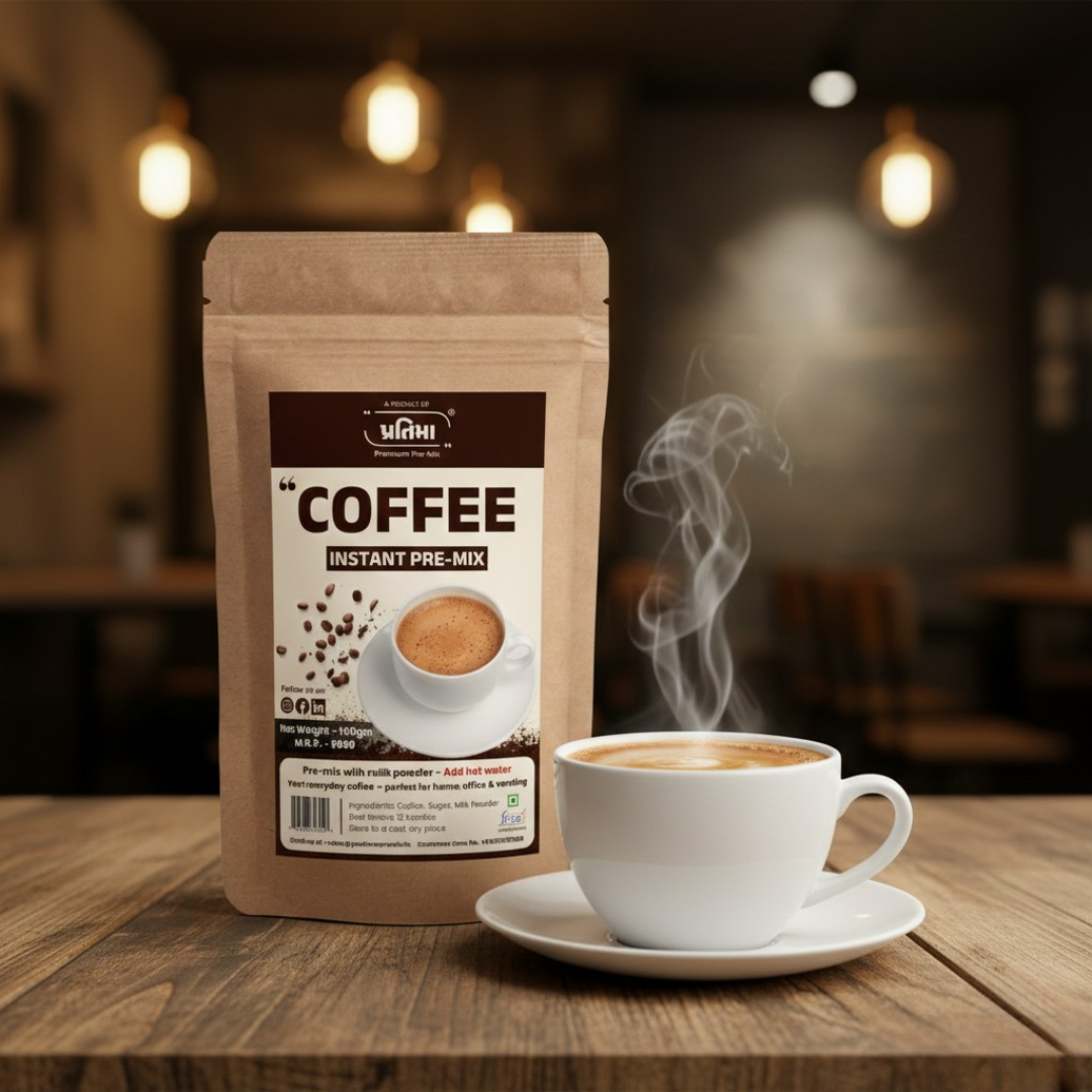 Instant Coffee Pre-Mix – With Milk Powder (150gm)