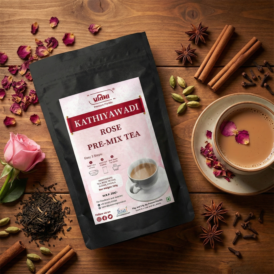 Kathiyawadi Rose Tea Pre-Mix – For 1 Liter Milk