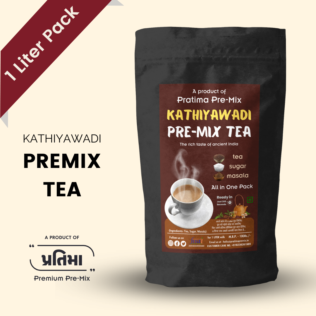 Kathiyawadi Pre-Mix Tea - 1 Liter Pack