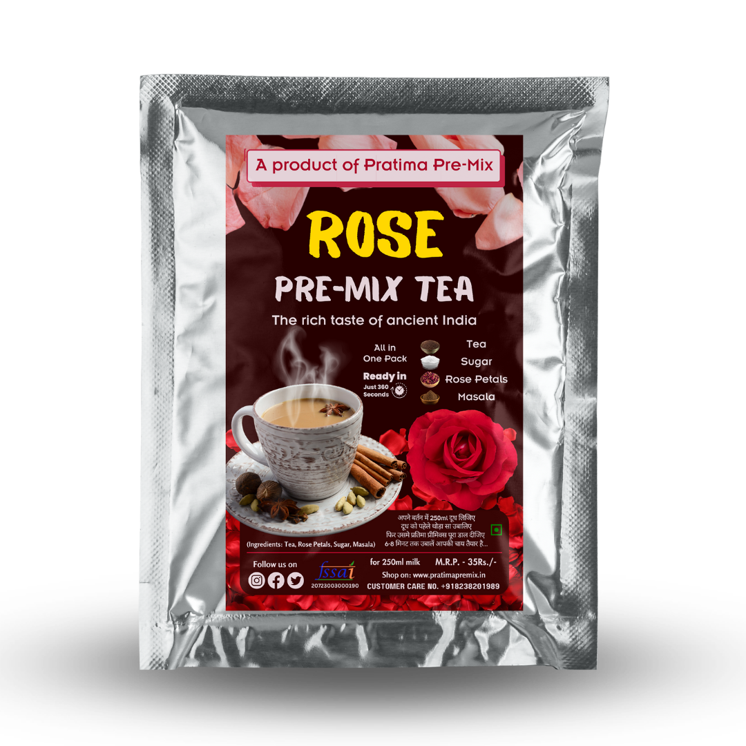 Kathiyawadi Rose Tea Pre-Mix – For 250ml Milk