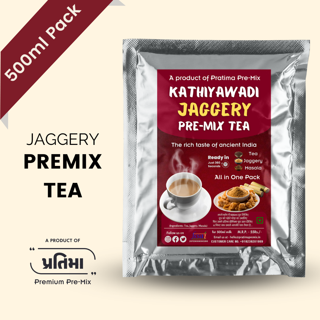 Kathiyawadi jaggery Pre-Mix Tea - 500ml Pack