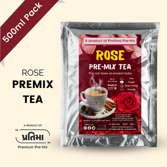 Kathiyawadi Rose Pre-Mix Tea - 500ml Pack