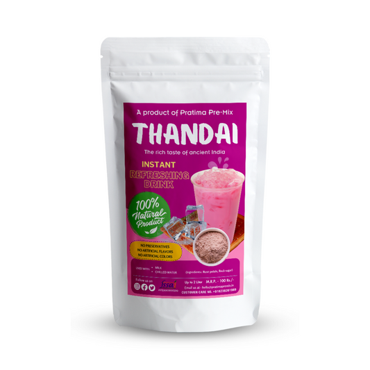 Natural Rose Thandai - up to 2 Liter Milk
