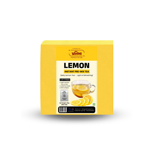Lemon Instant Pre-Mix Tea – 10 Sachets | Zesty & Refreshing Instant Drink