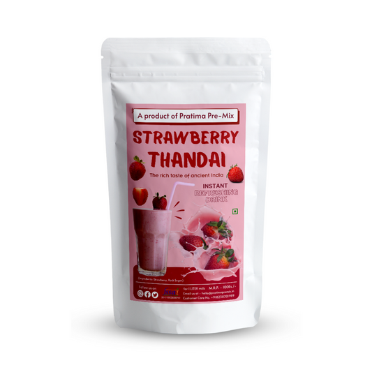 Natural Strawberry Thandai - 1 Liter Pack