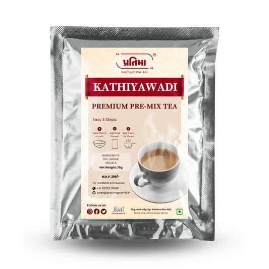 Kathiyawadi Premium Tea Pre-Mix – For 250ml Milk