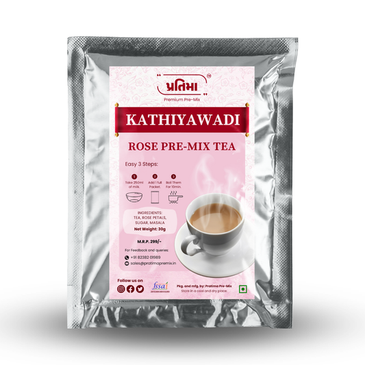 Kathiyawadi Rose Tea Pre-Mix – For 250ml Milk