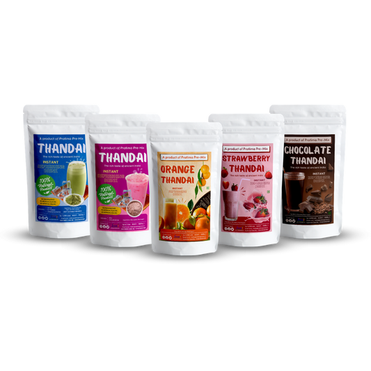 Premium Instant Thandai – 5 Delicious Flavours