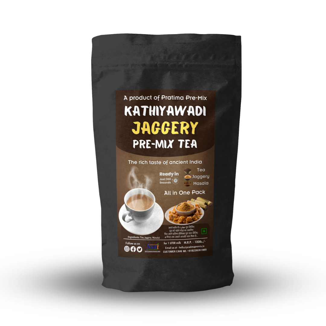 Kathiyawadi Jaggery Tea Pre-Mix – Bulk 80 Pack | 10kg | For 1 Liter Milk
