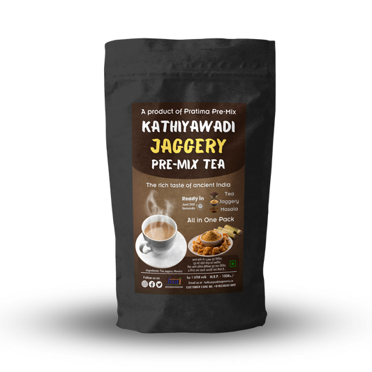 Kathiyawadi Jaggery Tea Pre-Mix – Bulk 80 Pack | 10kg | For 1 Liter Milk
