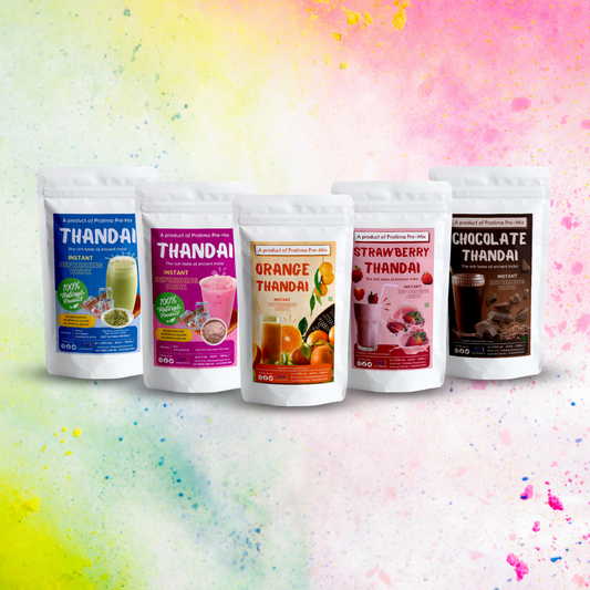 Premium Instant Thandai – 5 Delicious Flavours