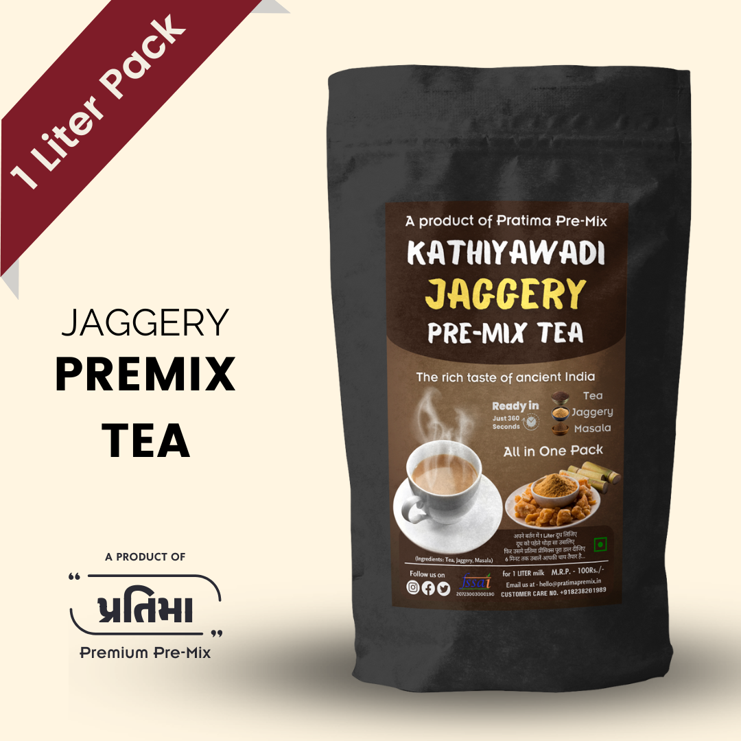 Kathiyawadi jaggery Pre-Mix Tea - 1 Liter Pack