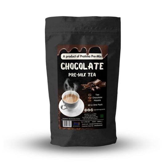 Kathiyawadi Chocolate Tea Pre-Mix – Bulk 80 Pack | 10kg | For 1 Liter Milk