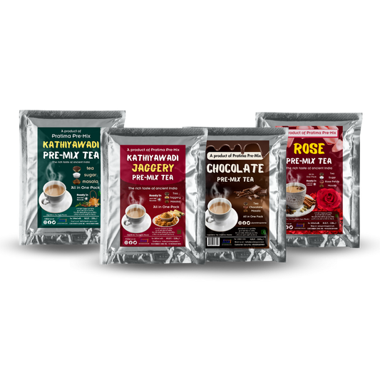 Trial Pack - Kathiyawadi Pre-Mix Tea (500ml milk)