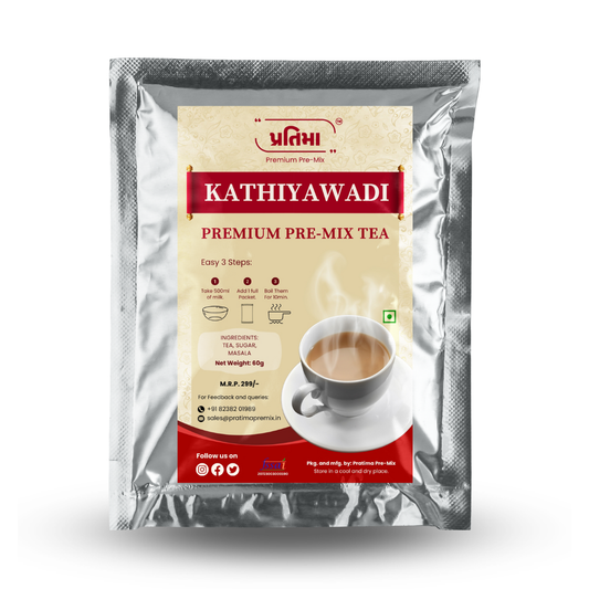 Kathiyawadi Premium Tea Pre-Mix – For 500ml Milk