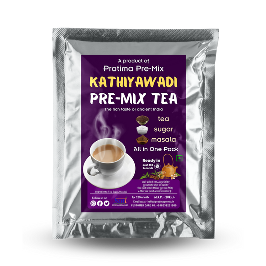 Kathiyawadi Premium Tea Pre-Mix – For 250ml Milk