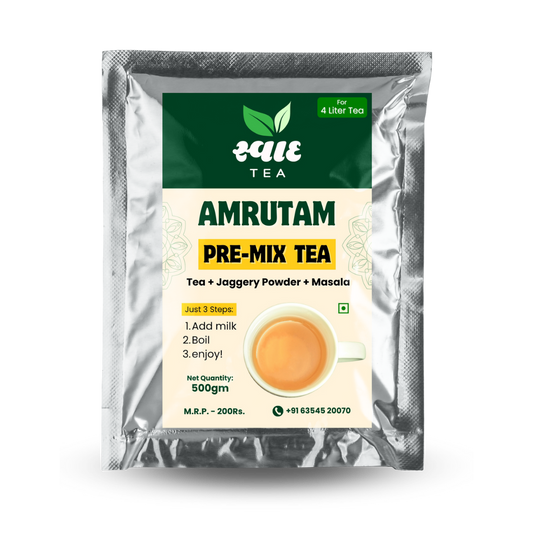Swaad Amrutam Jaggery Pre-Mix Tea – 500g | Authentic Indian Sweet Tea