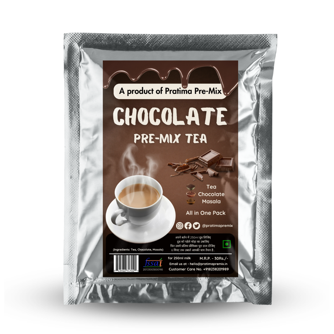 Kathiyawadi Chocolate Tea Pre-Mix – For 250ml Milk