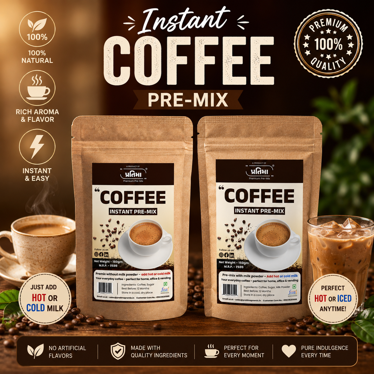 Instant Coffee Pre-Mix