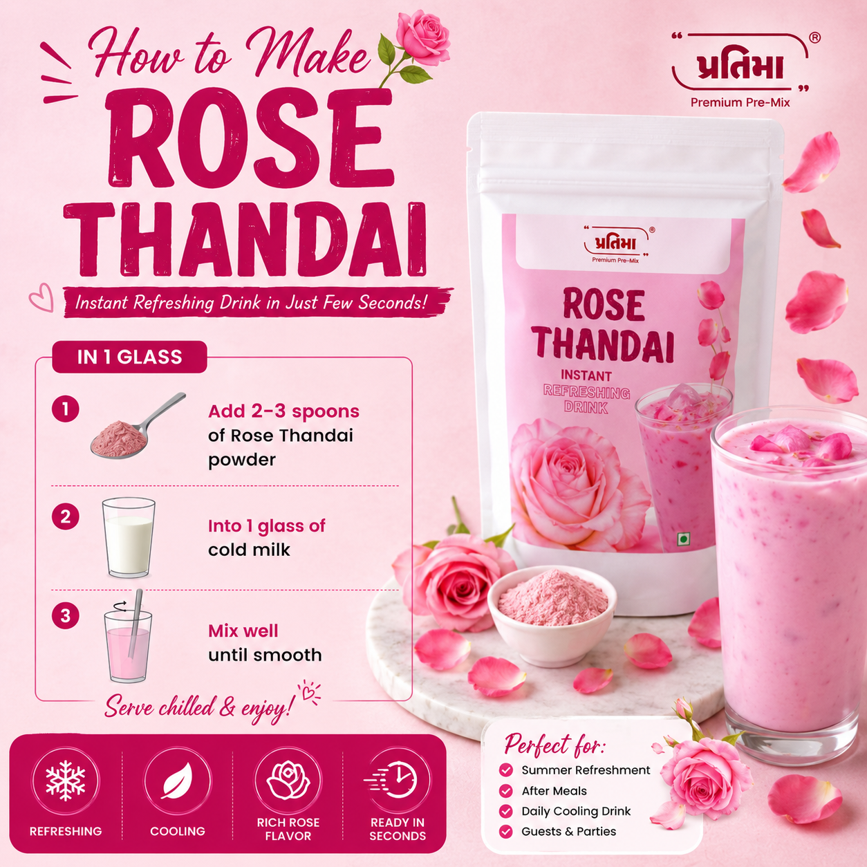 Premium Instant Thandai – 5 Delicious Flavours