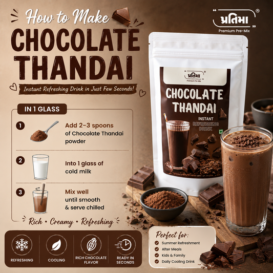 Chocolate Thandai – Rich Cocoa Drink Mix (150gm)