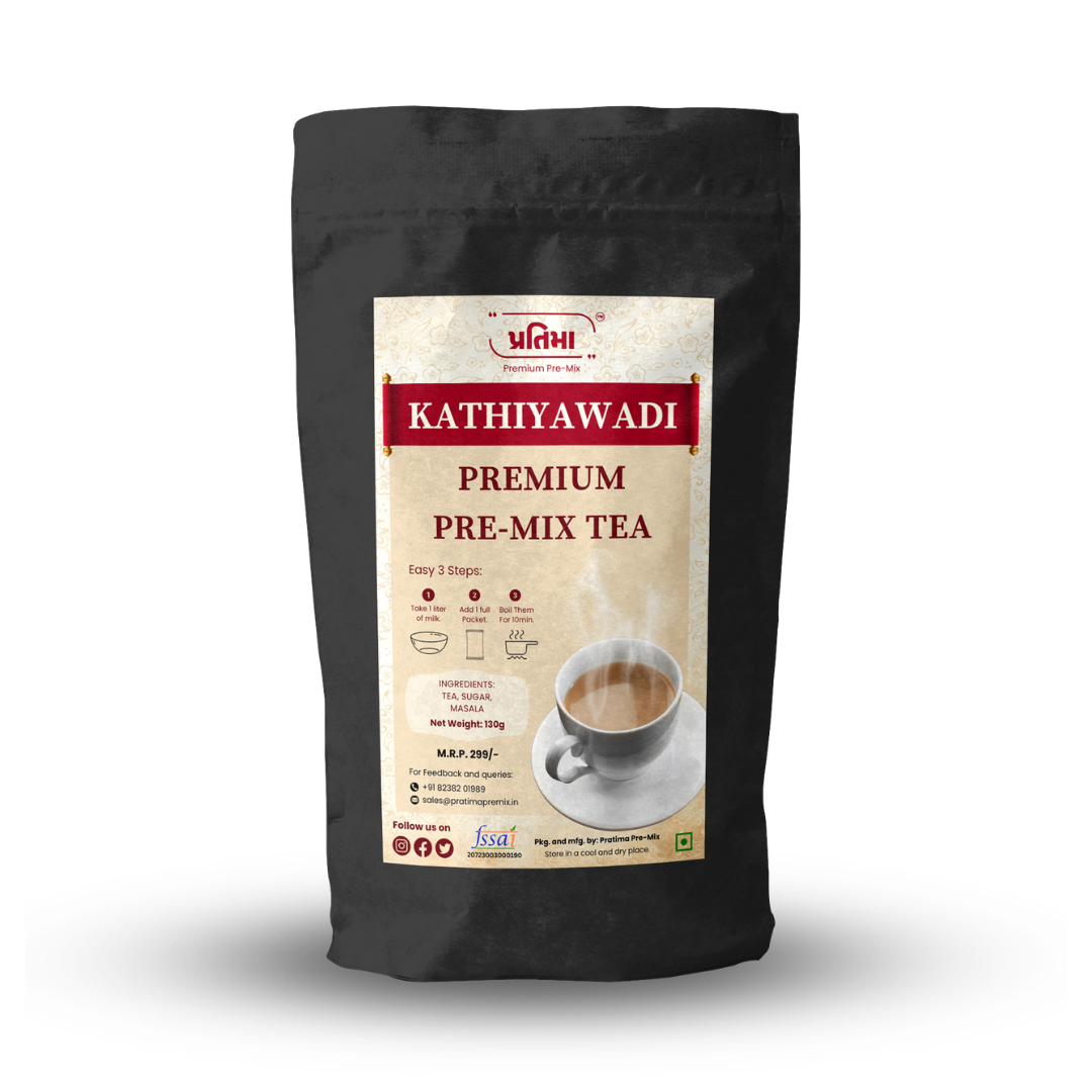 Kathiyawadi Premium Tea Pre-Mix – For 1 Liter Milk