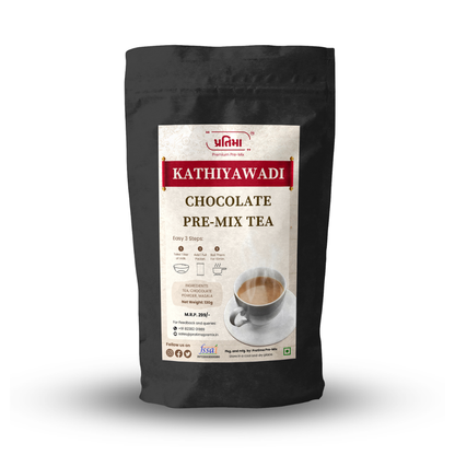 Kathiyawadi Chocolate Tea Pre-Mix – For 1 Liter Milk