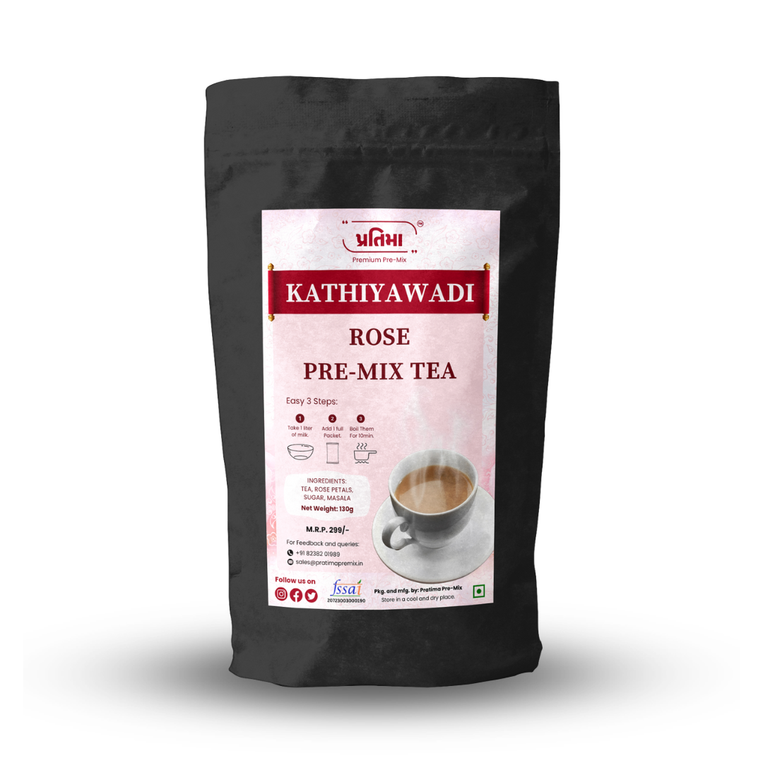 Kathiyawadi Rose Tea Pre-Mix – For 1 Liter Milk