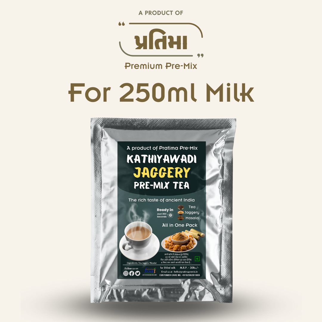 Kathiyawadi jaggery Pre-Mix Tea - 250ml Pack