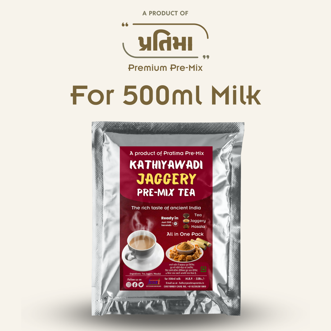 Kathiyawadi jaggery Pre-Mix Tea - 500ml Pack