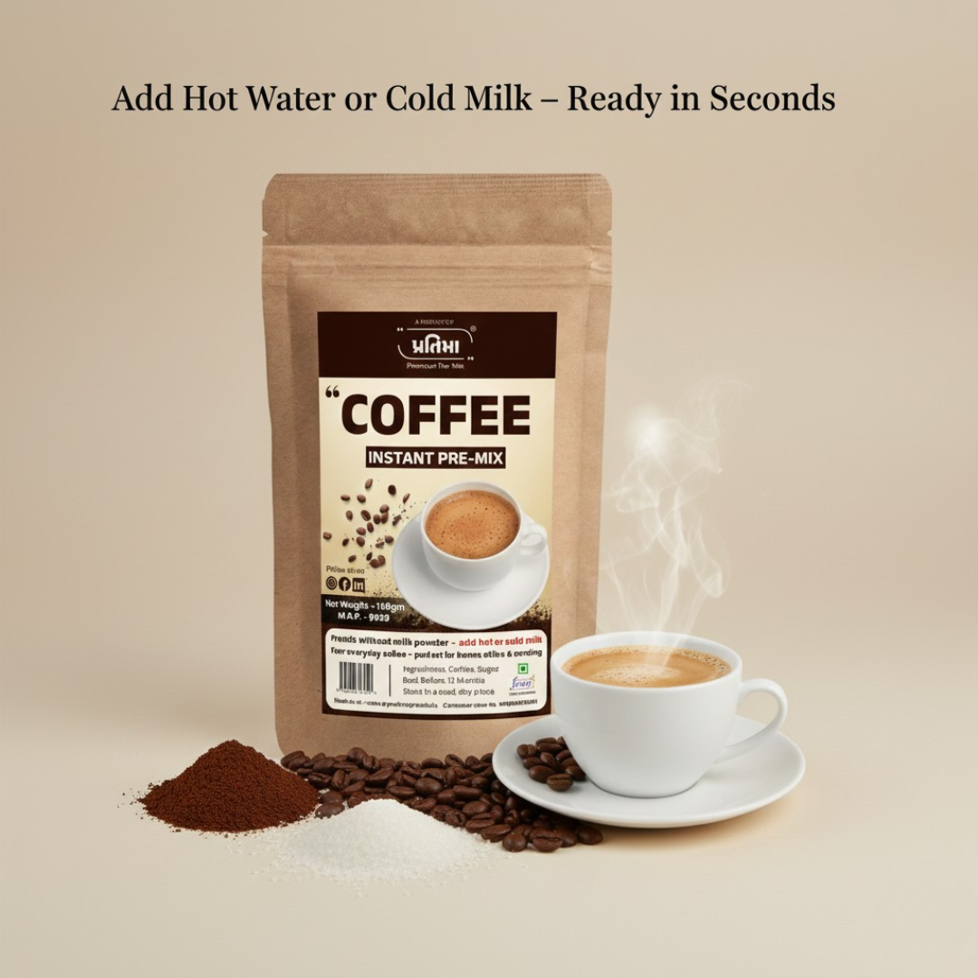 Instant Coffee Pre-Mix – Without Milk Powder (150gm)