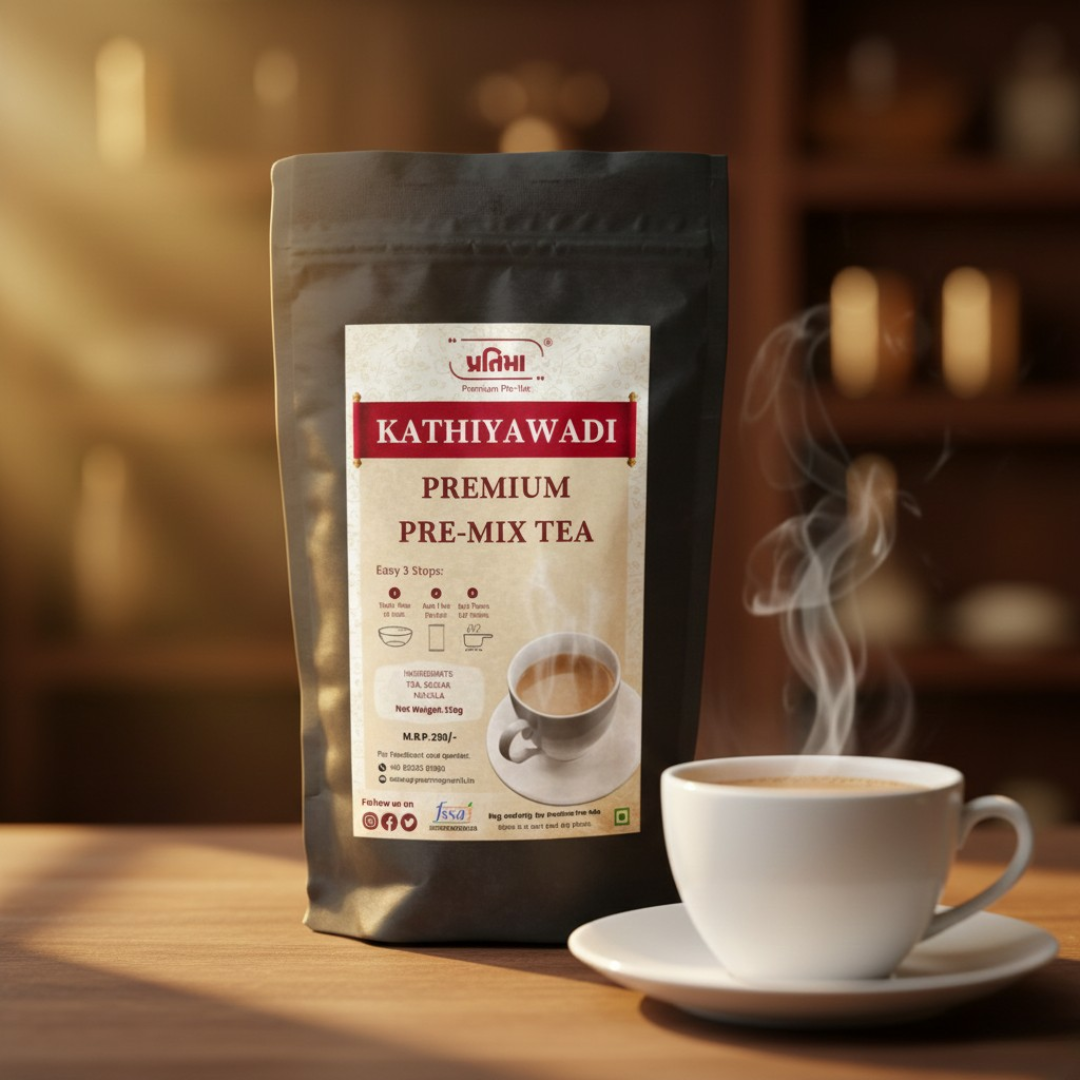 Kathiyawadi Premium Tea Pre-Mix – For 1 Liter Milk