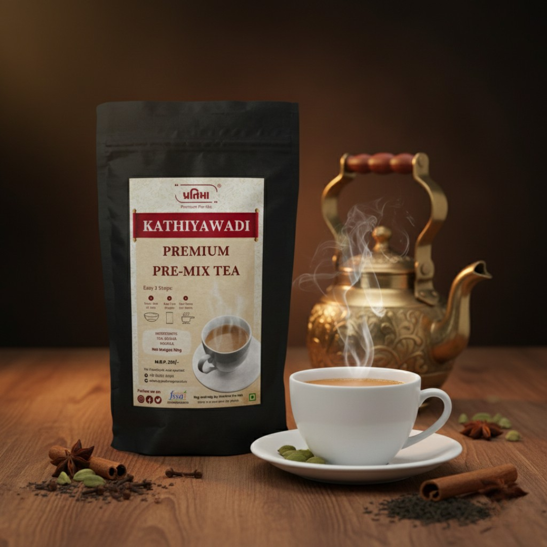 Kathiyawadi Premium Tea Pre-Mix – For 1 Liter Milk