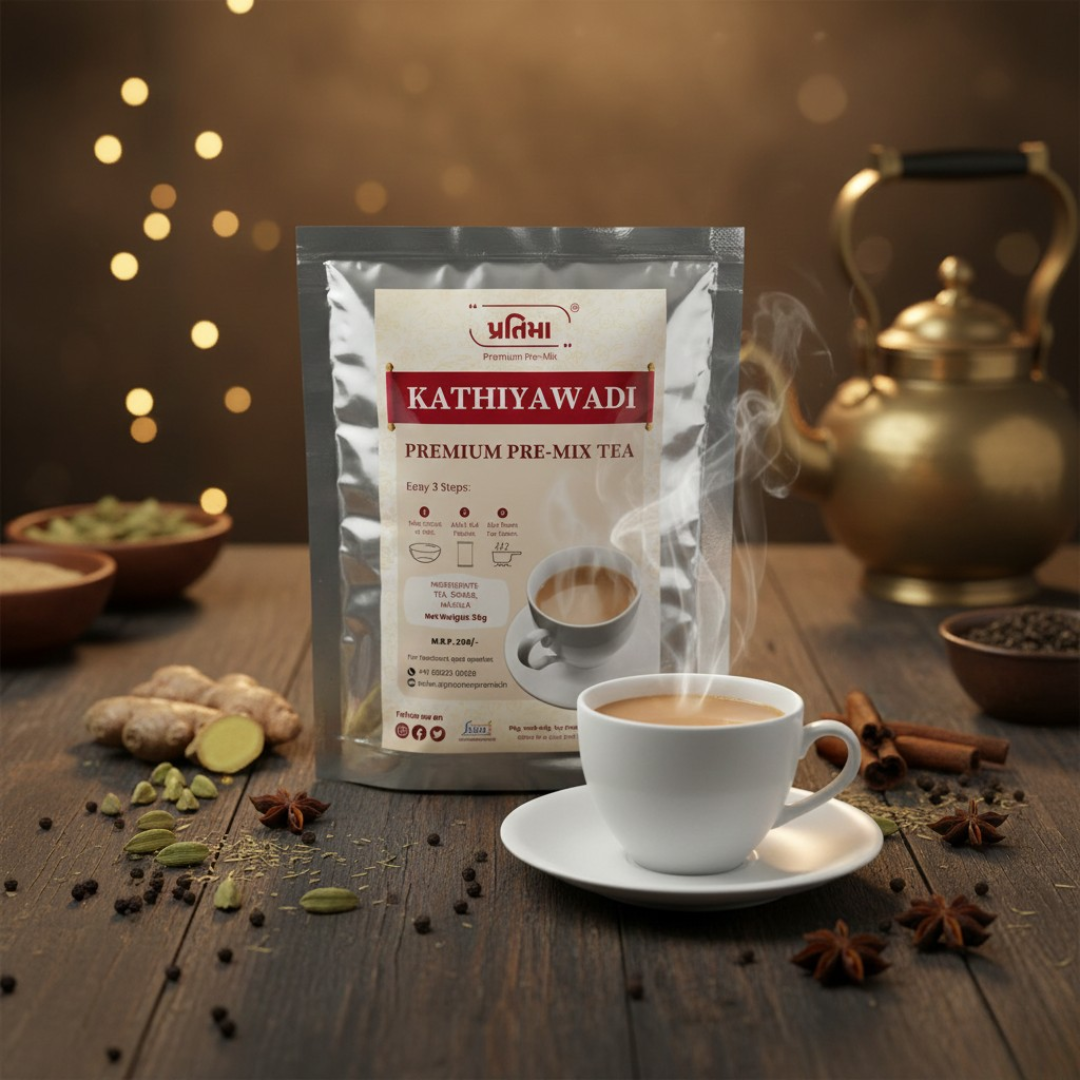 Kathiyawadi Premium Tea Pre-Mix – For 250ml Milk
