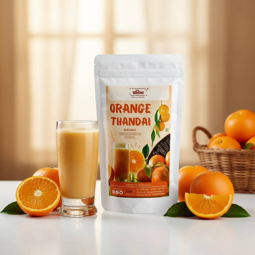 Orange Thandai – Tangy Citrus Drink Mix (150gm)