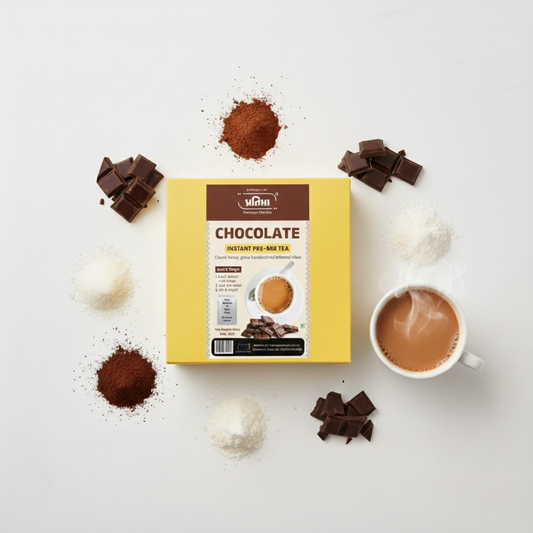 Chocolate Instant Pre-Mix Tea – 10 Sachets | Rich & Creamy Instant Beverage