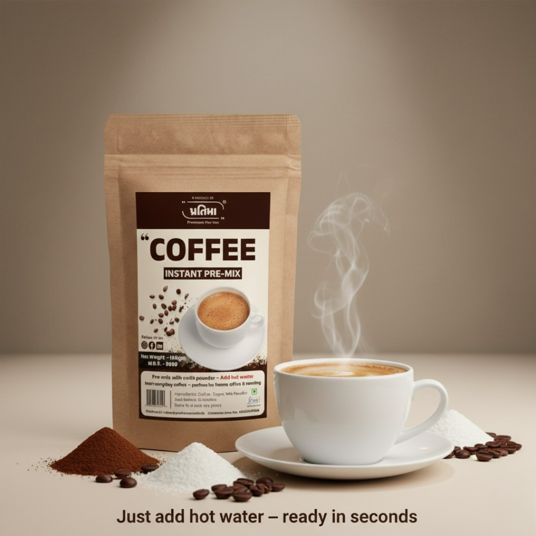 Instant Coffee Pre-Mix – With Milk Powder (150gm)